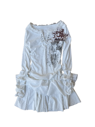 Heaven’s Edge Lace-Up Tee